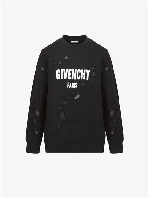 givenchy paris mens jumper|givenchy paris sweatshirt destroyed.